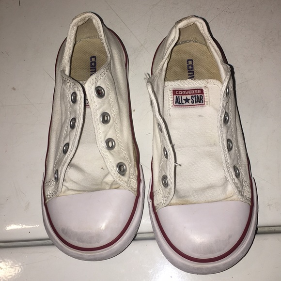 kids white converse size 10